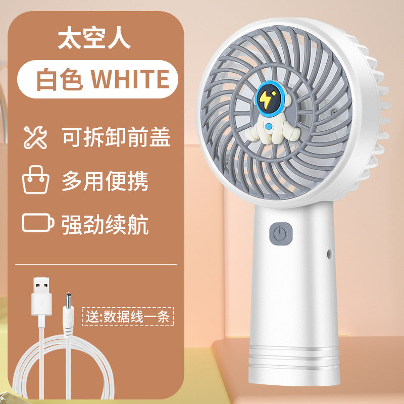 New Cross-Border High-Speed Small Fan Portable Student Desktop Fan Outdoor USB Digital Display Handheld Small Fan