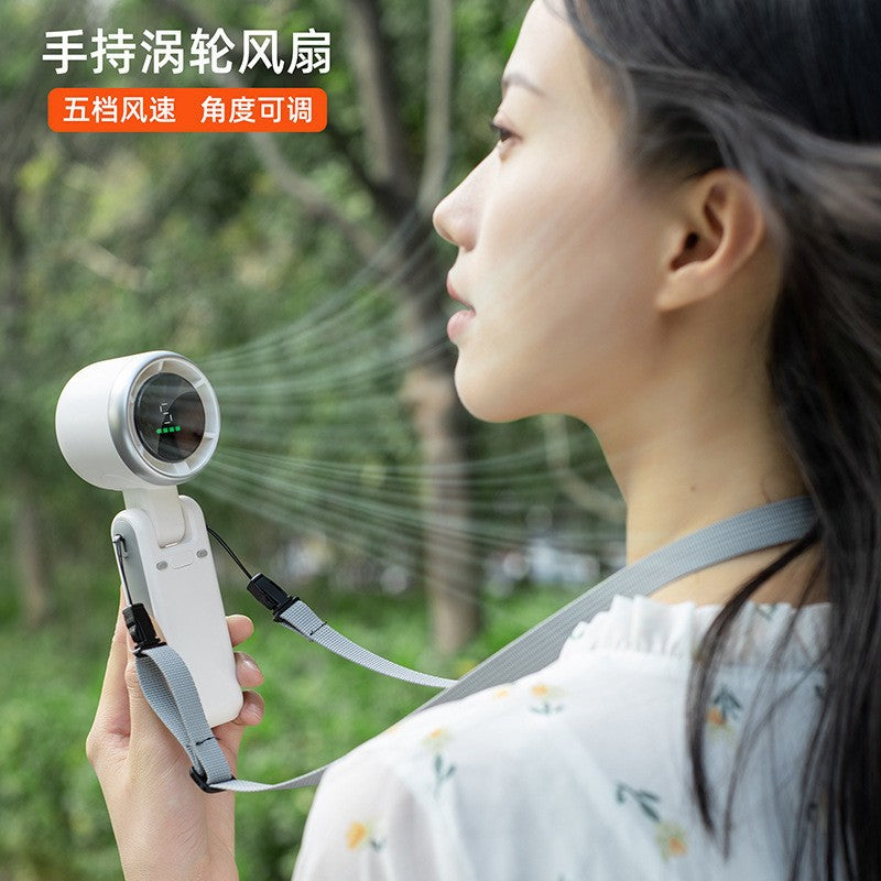 Popular Outdoor Handheld Mini Fan Desktop Fan Brushless Motor Hanging Neck Small Fan Cross-Border Hot Model
