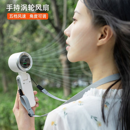 Popular Outdoor Handheld Mini Fan Desktop Fan Brushless Motor Hanging Neck Small Fan Cross-Border Hot Model