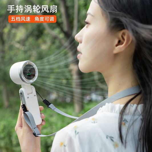 Popular Outdoor Handheld Mini Fan Desktop Fan Brushless Motor Hanging Neck Small Fan Cross-Border Hot Model